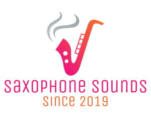 Smoking  Music Saxophone logo