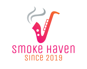 Smoking  Music Saxophone logo