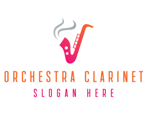 Smoking  Music Saxophone logo