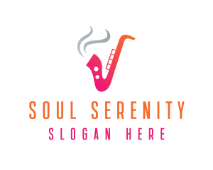 Smoking  Music Saxophone logo