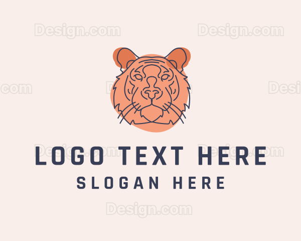 Wild Tiger Sketch Logo