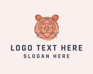 Wild Tiger Sketch  Logo