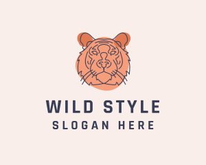 Wild Tiger Sketch  logo design