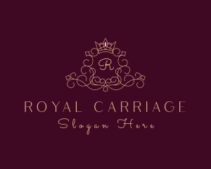 Ornate Royal Crown Crest logo design