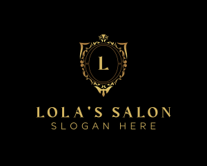 Luxurious Ornament Beauty Salon logo design