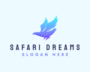 Safari Gradient Dove logo design