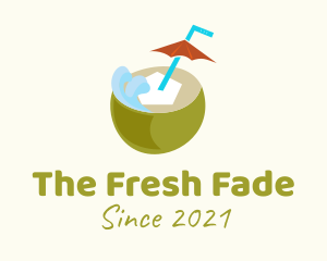 Fresh Coconut Drink  logo design