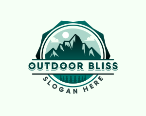 Mountain Forest Adventure  logo design