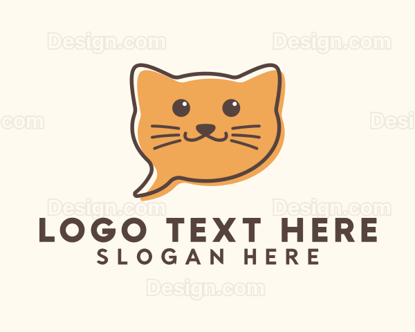 Orange Cat Chat Logo