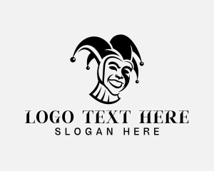 Carnival Circus Jester logo
