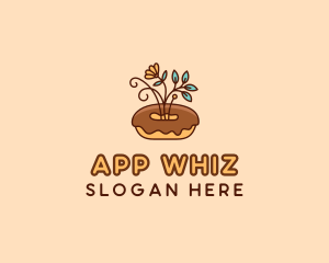 Organic Donut Dessert logo design