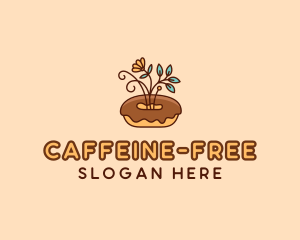 Organic Donut Dessert logo design