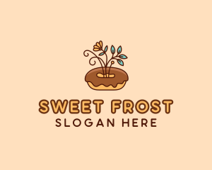 Organic Donut Dessert logo