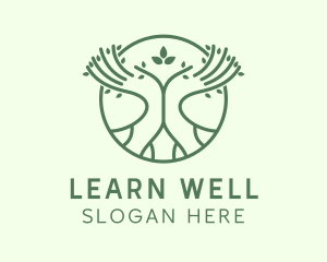 Wellness Therapist Hand logo design