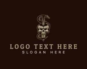 Dagger Skull Snake logo