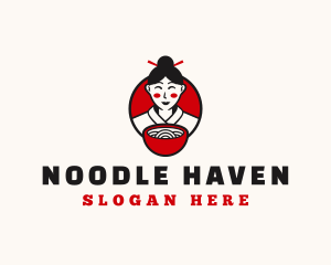 Japanese Ramen Noodles logo design