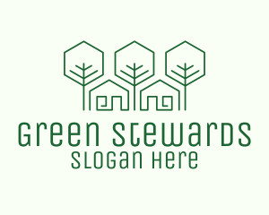 Green Home Builder logo design