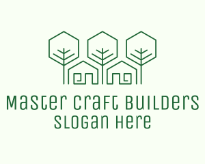 Green Home Builder logo design