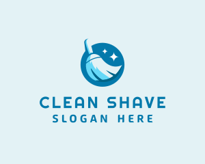 Sweeping Cleaning Broom  logo design