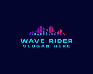 Digital Music Wave logo design