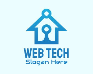 Blue Tech House logo design