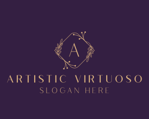 Luxury Floral Beauty Salon logo design