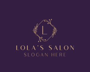 Luxury Floral Beauty Salon logo design