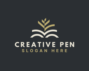 Book Tree Literature Writer logo design