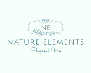 Nature Floral Wellness Spa logo design