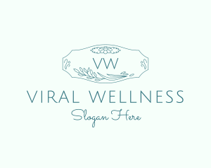 Nature Floral Wellness Spa logo design