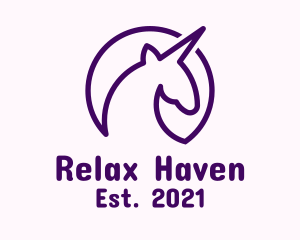 Minimalist Unicorn Avatar logo