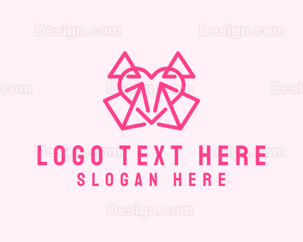 Pink Pyramid Heart Logo