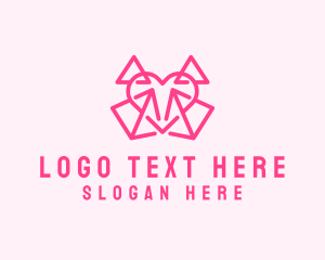 Pink Pyramid Heart logo