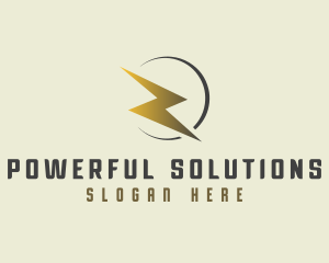 Electric Lightning Letter Z logo design