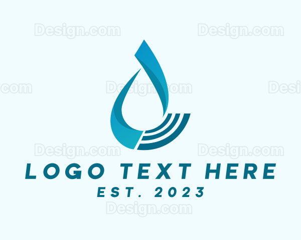 Water Fluid Droplet Logo