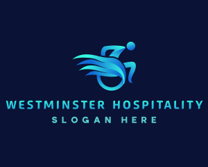 Wheelchair Wing Therapy logo design