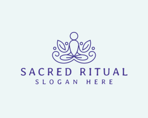 Yoga Spa Meditation logo design