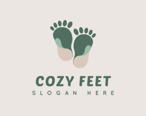 Earthy Foot Massage logo design