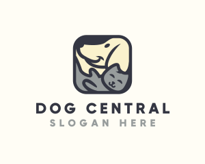 Cat Dog Veterinarian logo design