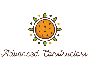 Vegan Sun Cookie logo design