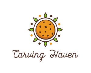 Vegan Sun Cookie logo design