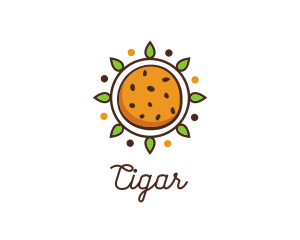 Vegan Sun Cookie logo design