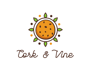 Vegan Sun Cookie logo design