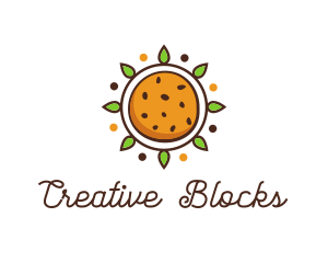 Vegan Sun Cookie logo design