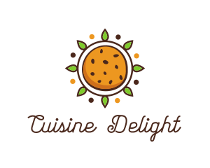 Vegan Sun Cookie logo design