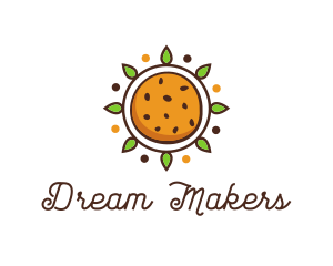 Vegan Sun Cookie logo design