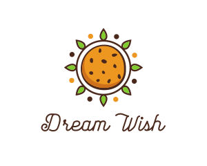 Vegan Sun Cookie logo design