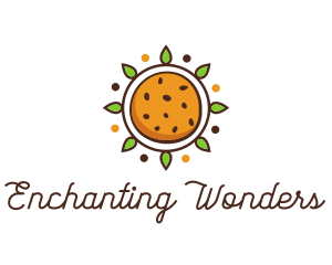 Vegan Sun Cookie logo design