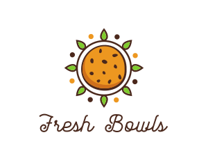 Vegan Sun Cookie logo design