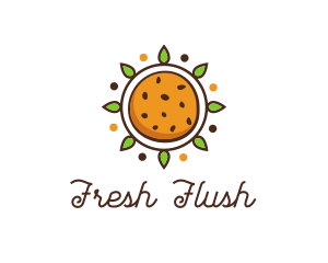 Vegan Sun Cookie logo design